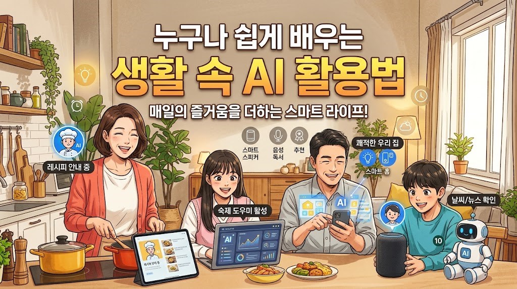 누구나 쉽게 배우는 생활속의 AI활용법